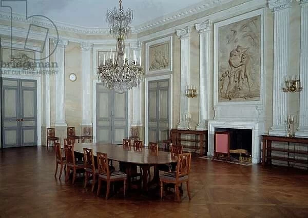 Dining room of the large apartments of Emperor Napoleon I at the Chateau de Compiegne