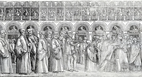 Dogal Procession, c. 1555-60 (woodcut) (See also 476241-3, 476245)