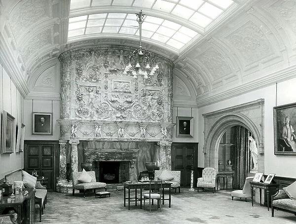 The Drawing Room at Cragside, Northumberland, from 100 Favourite Houses (b / w photo)