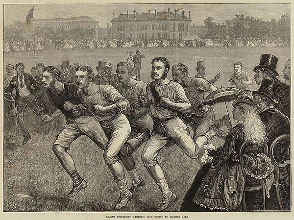 Dublin University Athletic Club Sports in College Park (engraving)