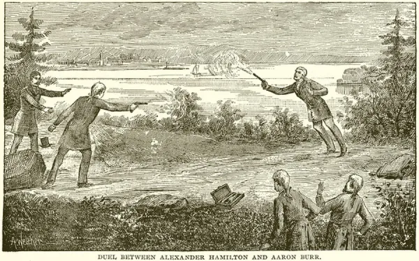 Duel between Alexander Hamilton and Aaron Burr (engraving)