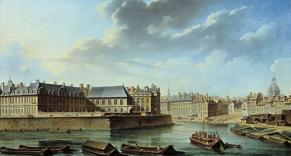 The eastern tip of Ile Saint Louis with the hotel of Bretonvilliers