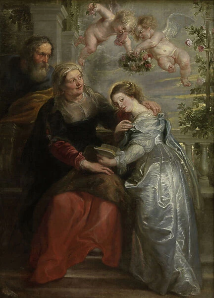 The Education of Mary, c. 1630-35 (oil on canvas)