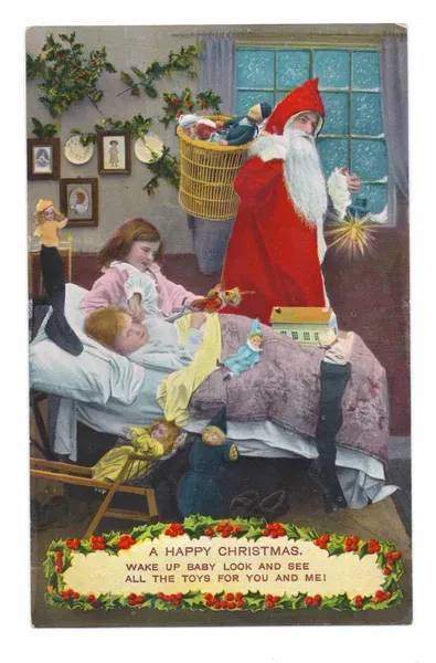 Edwardian Christmas Scene Print, Art Prints, Posters