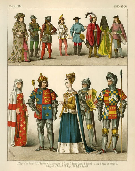 English Costume 1450-1500