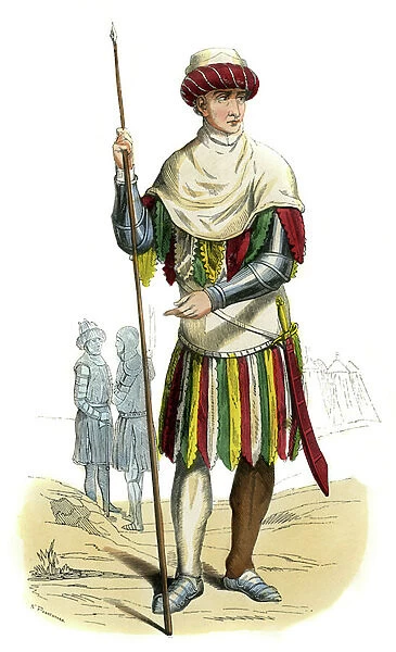 English Soldier during reign of Henry VI - male costume
