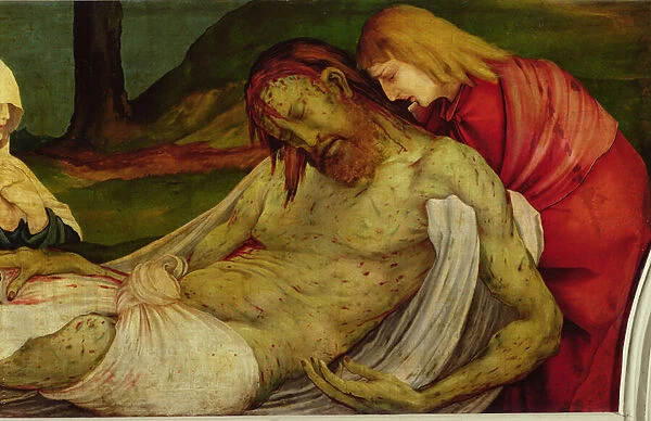 The Entombment from the Isenheim Altarpiece, c. 1512-16 (oil on panel)