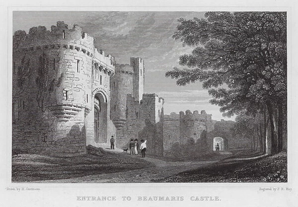 Entrance to Beaumaris Castle (engraving)