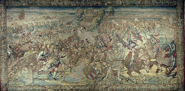 Episode of the Battle of Pavia (1525), 1525-31 (tapestry)