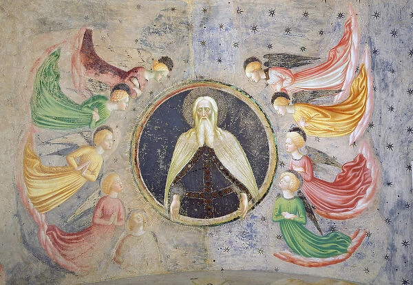The Eternal Father surrounded by Angels (fresco)