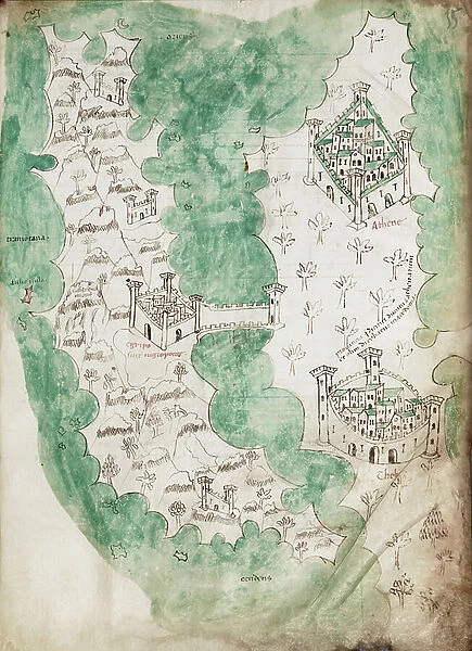 Euboea and Athens, c.1420 (Vellum)