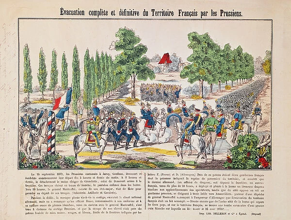 Evacuation of the French Territory by the Prussians, 16th September 1873 (coloured