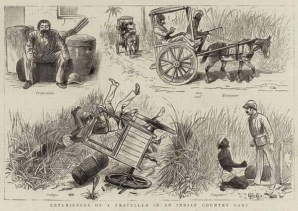 Experiences of a Traveller in an Indian Country Cart (engraving)
