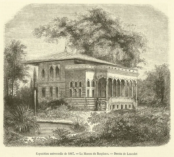 Exposition universelle de 1867, La Maison du Bosphore (engraving)