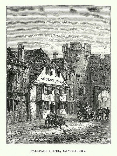 Falstaff Hotel, Canterbury (engraving)
