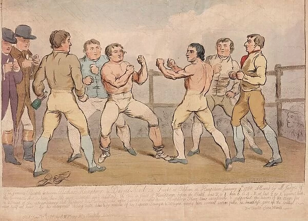 The Famous Battle Between Richard Humphreys and Daniel Mendoza, January 9th 1788, pub