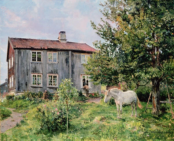 At the Farm, 1889