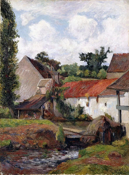 Farm at Osny, 1883 (oil on canvas)