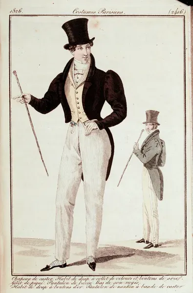 19th Century French Men's Fashion Print, Art Prints, Posters
