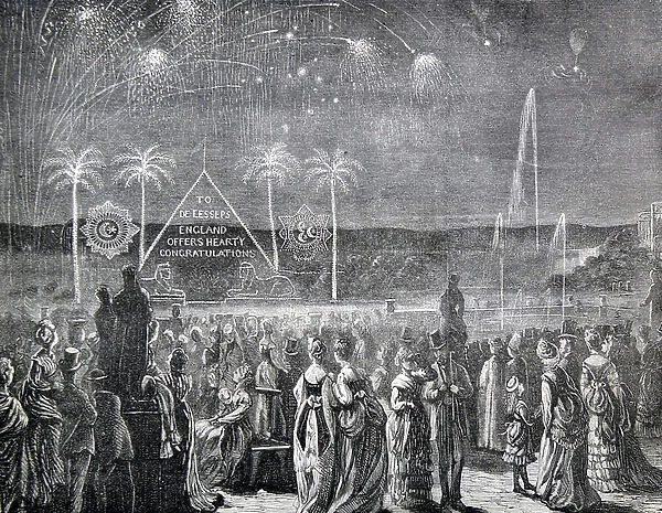 The Fete at the Crystal Palace, 1870 (engraving)