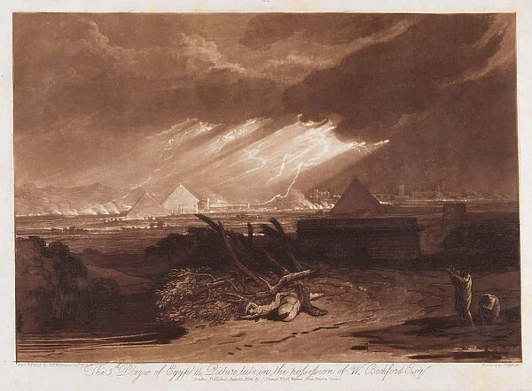 The Fifth Plaque of Egypt, engraved by Charles Turner (1773-1857) 1808 (etching