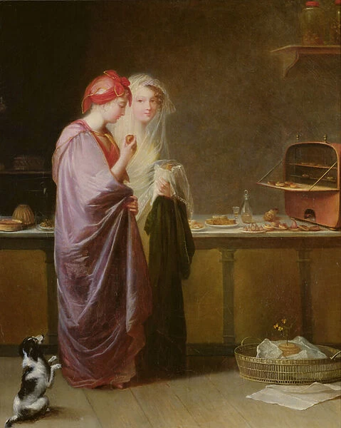 Two fine ladies, c. 1810-40 (oil on canvas)