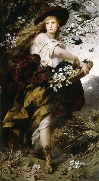 Flora, 1883 (oil on canvas)
