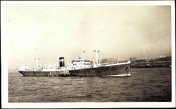 Foto Steamer Anglo Canadian, 1928,Belfast Daily Exp