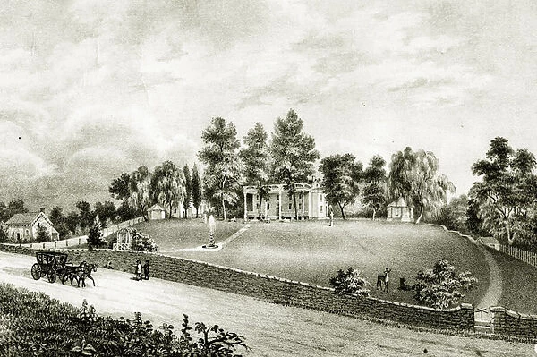 Fountain Park, Falls of Schuylkill, Philadelphia, c. 1845 (litho)