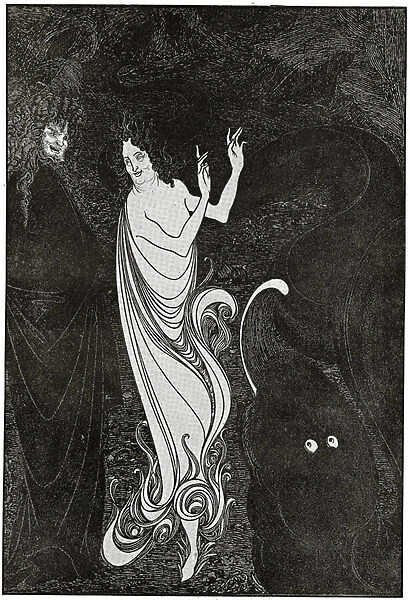Fourth Tableau of Das Rheingold, illustration from The Savoy, 1896 (litho)