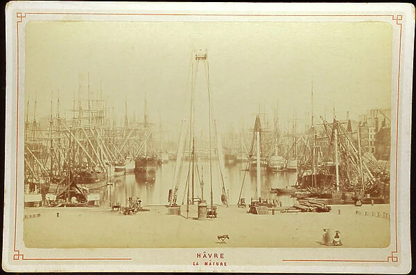 France, Haute-Normandie, Seine-Maritime (76), Le Havre: La mature, 1885 - Large selection of photography by Sarthe libraire
