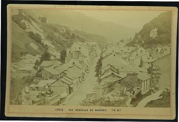 France, Midi-Pyrenees, Hautes-Pyrenees (65), Bareges: Bareges la rue principale, 1875