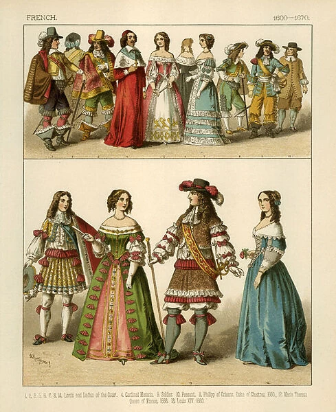 French Costumes 1600-1670