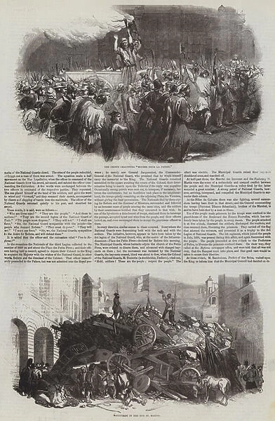 French Revolution of 1848 (engraving)