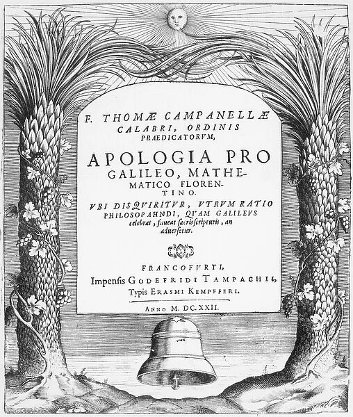Frontispiece to Apologia pro Galileo, Mathematico Florentino
