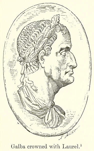 Galba Crowned with Laurel (engraving)