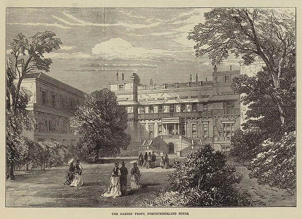 The Garden Front, Northumberland House (engraving)