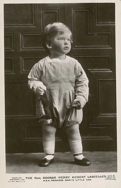 George Lascelles, eldest son of Mary, Princess Royal, Viscountess Lascelles (b  /  w photo)