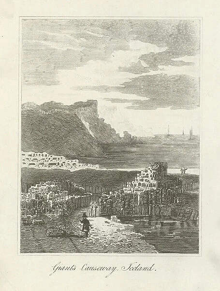 Giants Causeway Ireland (engraving)