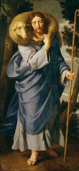 The Good Shepherd (oil on canvas)