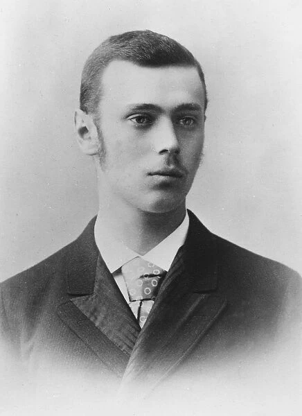 Grand Duke George Alexandrovich of Russia, c. 1890 (b  /  w photo)