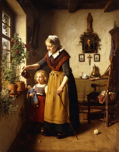 Grandmothers Green Thumb, 1880 (oil on canvas)