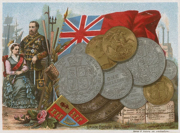 Great Britain - currency (chromolitho)