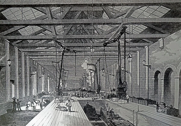The Great Northern Railway goods shed at the London terminus