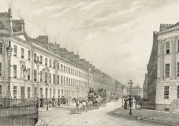 Great Pultney Street, Bath, c.1883 (litho)