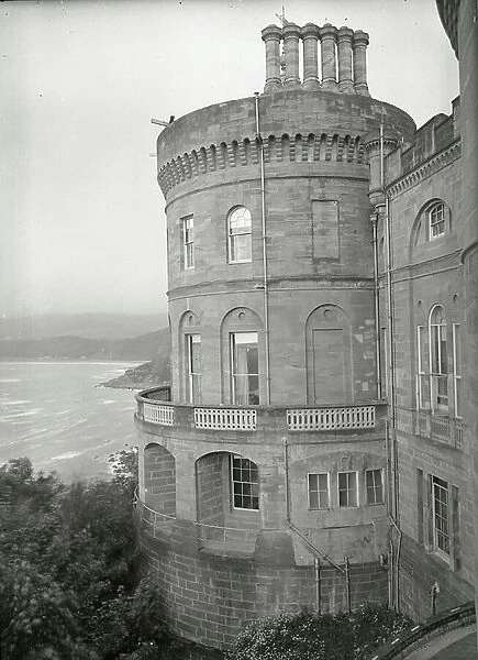 The great round tower at Culzean Castle, The Country Houses of Robert Adam, by Eileen Harris, published 2007 (b / w photo)