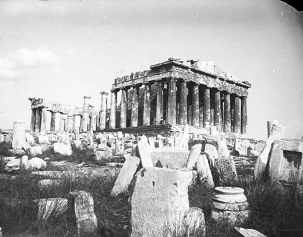 Greece, Athenes: The Parthenon and its ruins, 1890