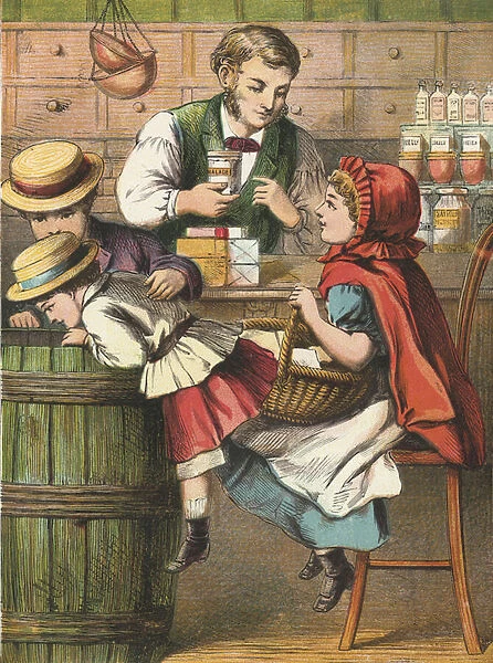 Grocer. LLM462039 Grocer by English School, (19th century); Private Collection; (add.info.