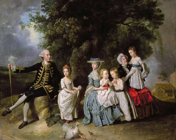 Group Portrait of the Colmore Family