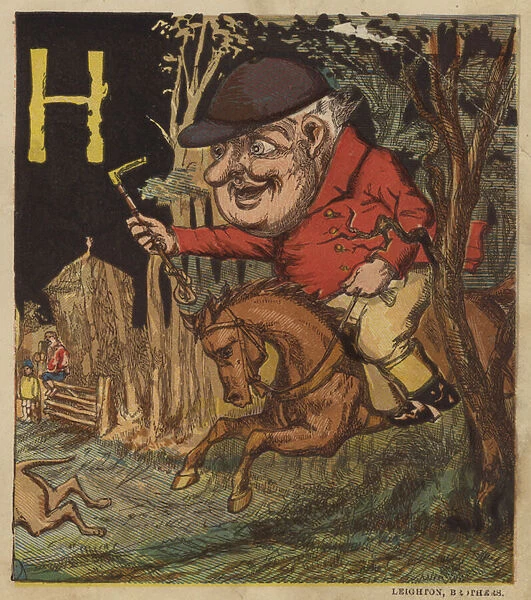 H is for hunter (colour litho)